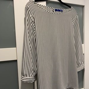 Women’s Stripped Tie Blouse -XXL